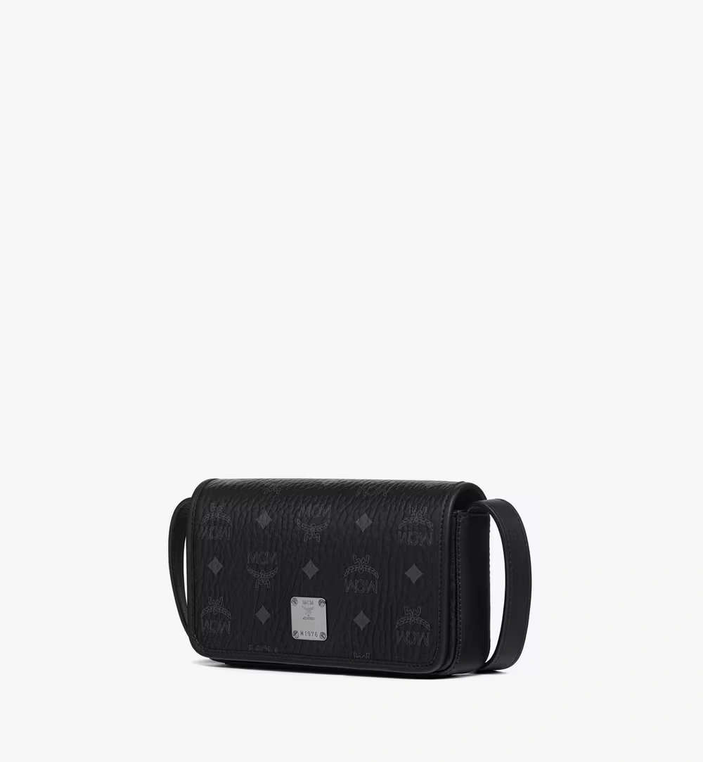 Small Aren Phone Lanyard in Visetos Black