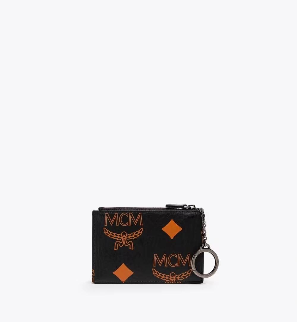 One Size Aren Key Pouch in Maxi Visetos Black