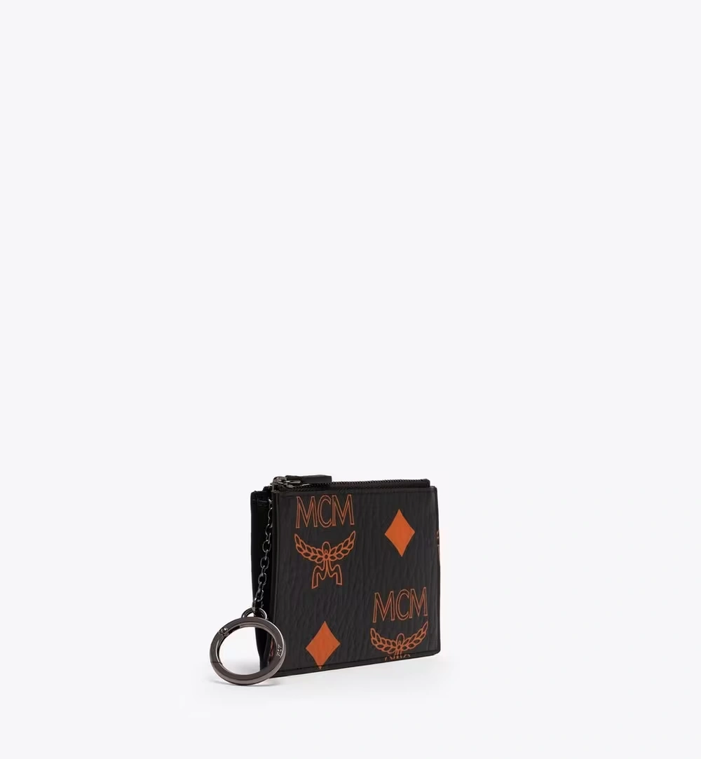 One Size Aren Key Pouch in Maxi Visetos Black