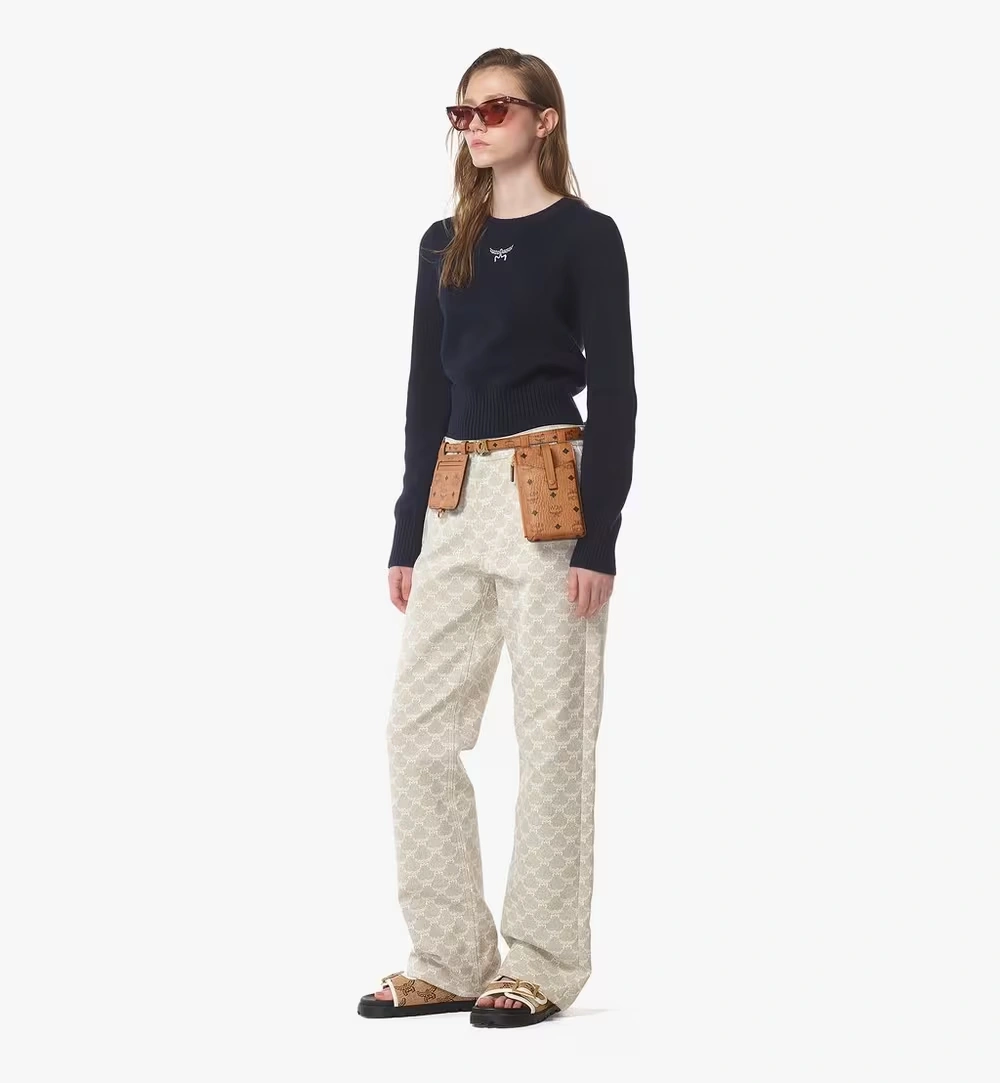 100cm / 39.3" M-Art Pouch Belt in Visetos Cognac