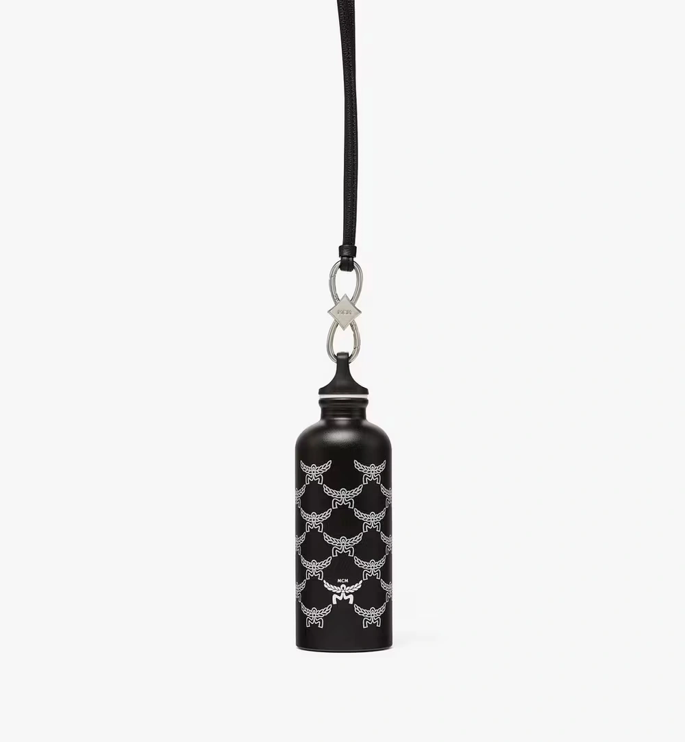 600ml / 20oz MCM x SIGG Traveller Bottle with Leather Strap Black