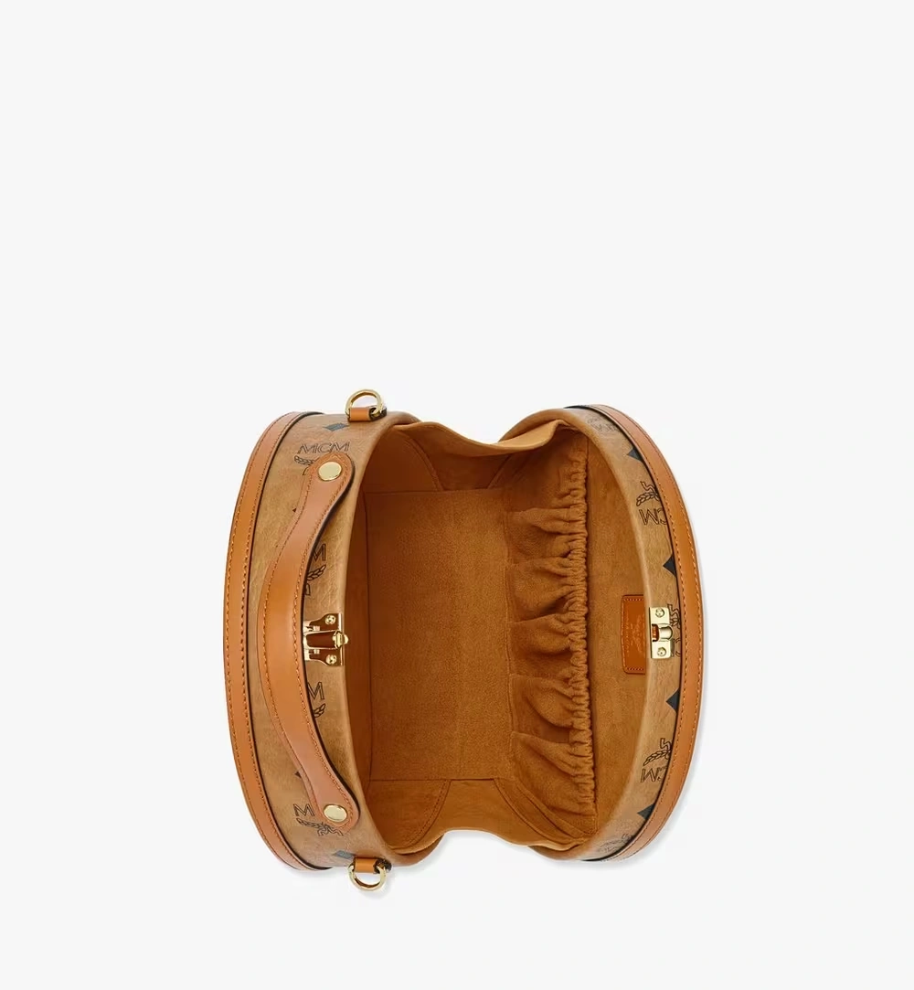 Mini Hat Box in Visetos Cognac 3 Mini Hat Box in Visetos Cognac