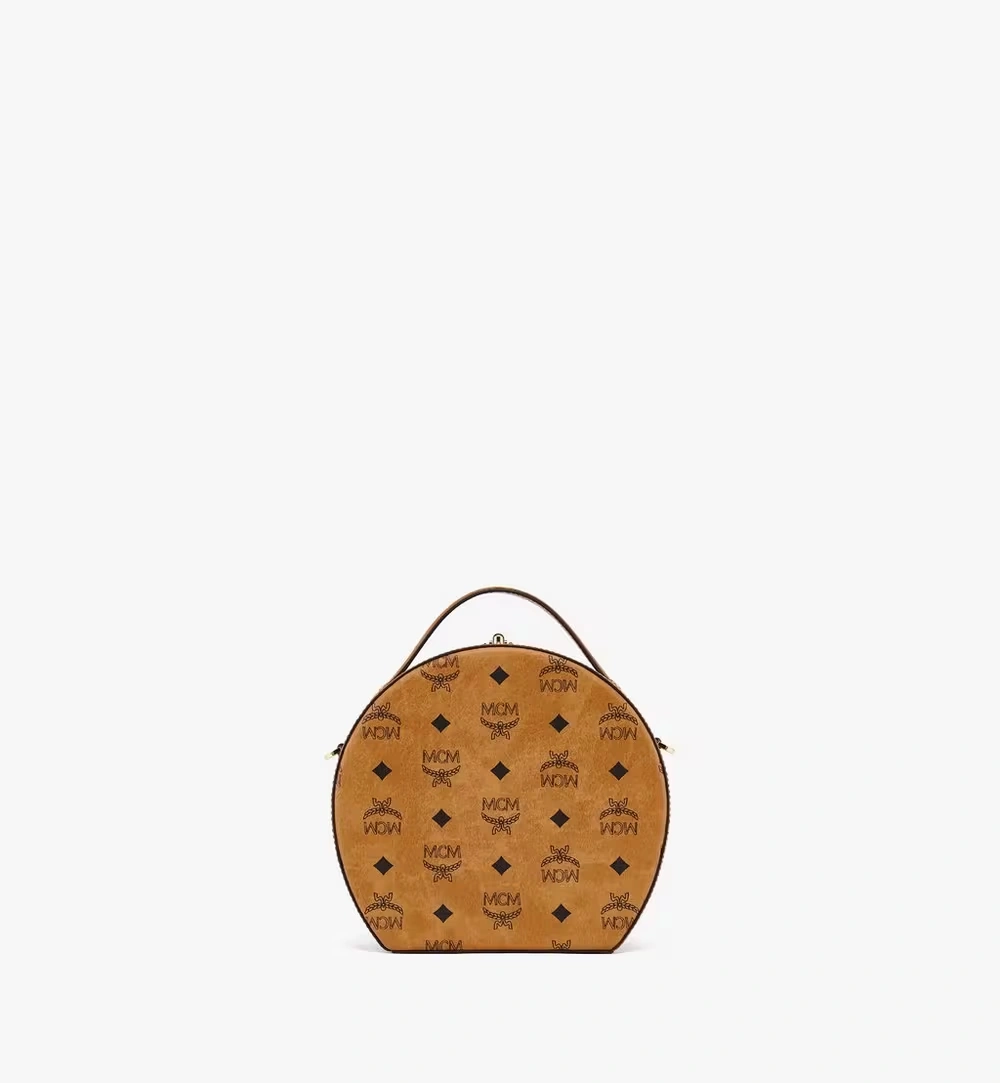 Mini Hat Box in Visetos Cognac 4 Mini Hat Box in Visetos Cognac