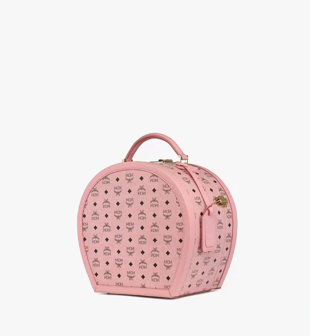 Medium Hat Box in Visetos Pink