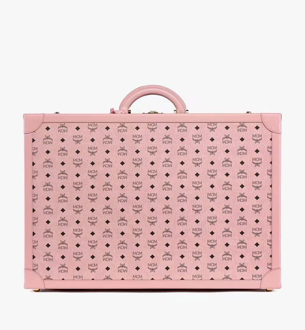 Medium Suitcase in Visetos Pink 3 Medium Suitcase in Visetos Pink