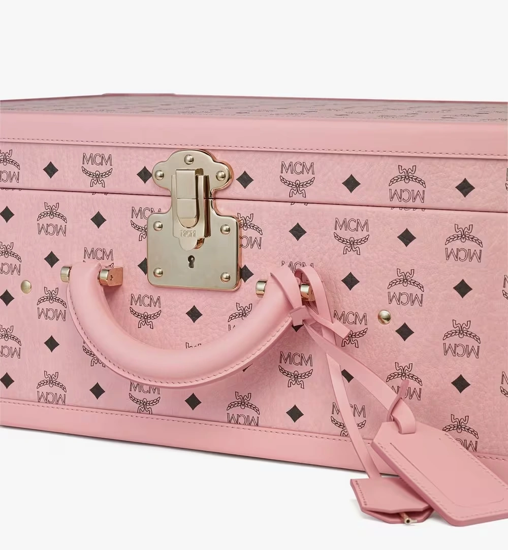 Medium Suitcase in Visetos Pink 4 Medium Suitcase in Visetos Pink