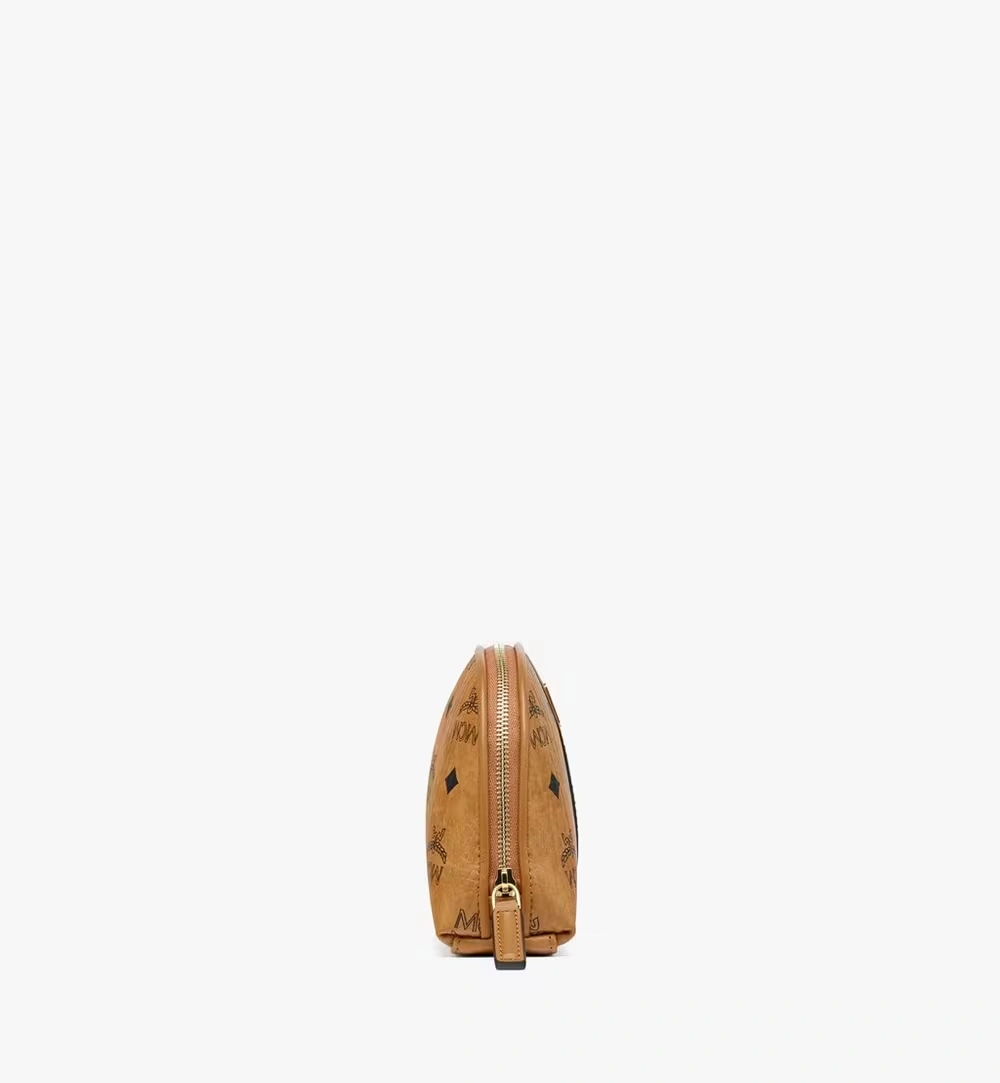 Medium Aren Cosmetic Pouch in Visetos Cognac