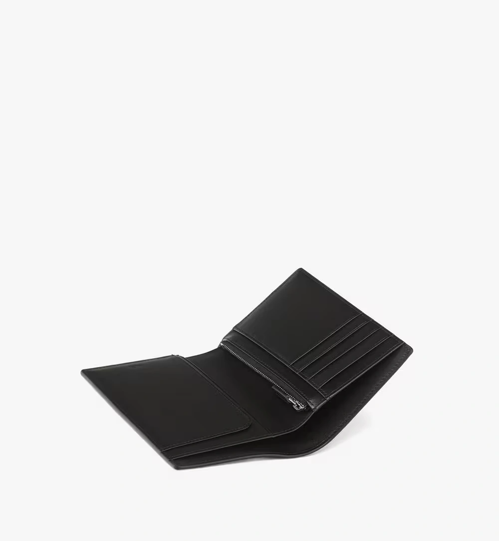 One Size Ottomar Passport Holder in Rabot Visetos Black