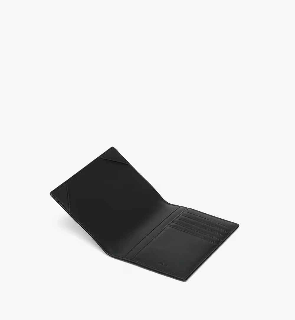 Small Ottomar Passport Holder in Visetos Black