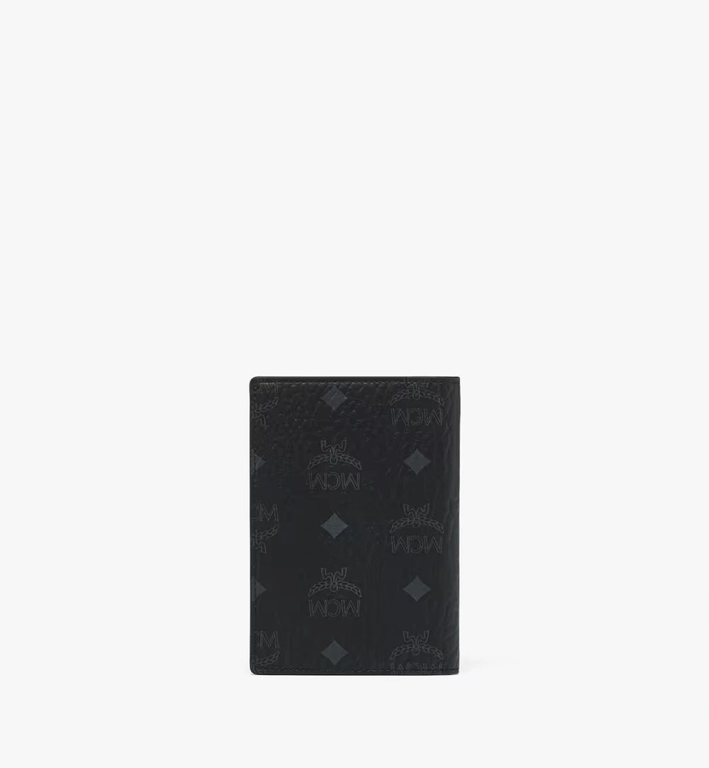 Small Ottomar Passport Holder in Visetos Black
