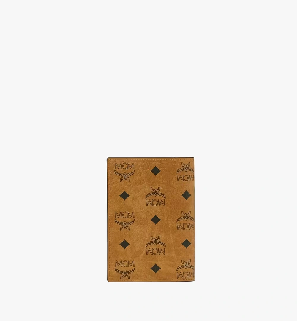 One Size Ottomar Passport Holder in Visetos Cognac