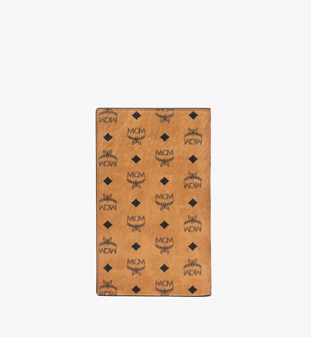 Small Ottomar Passport Holder in Visetos Original Cognac