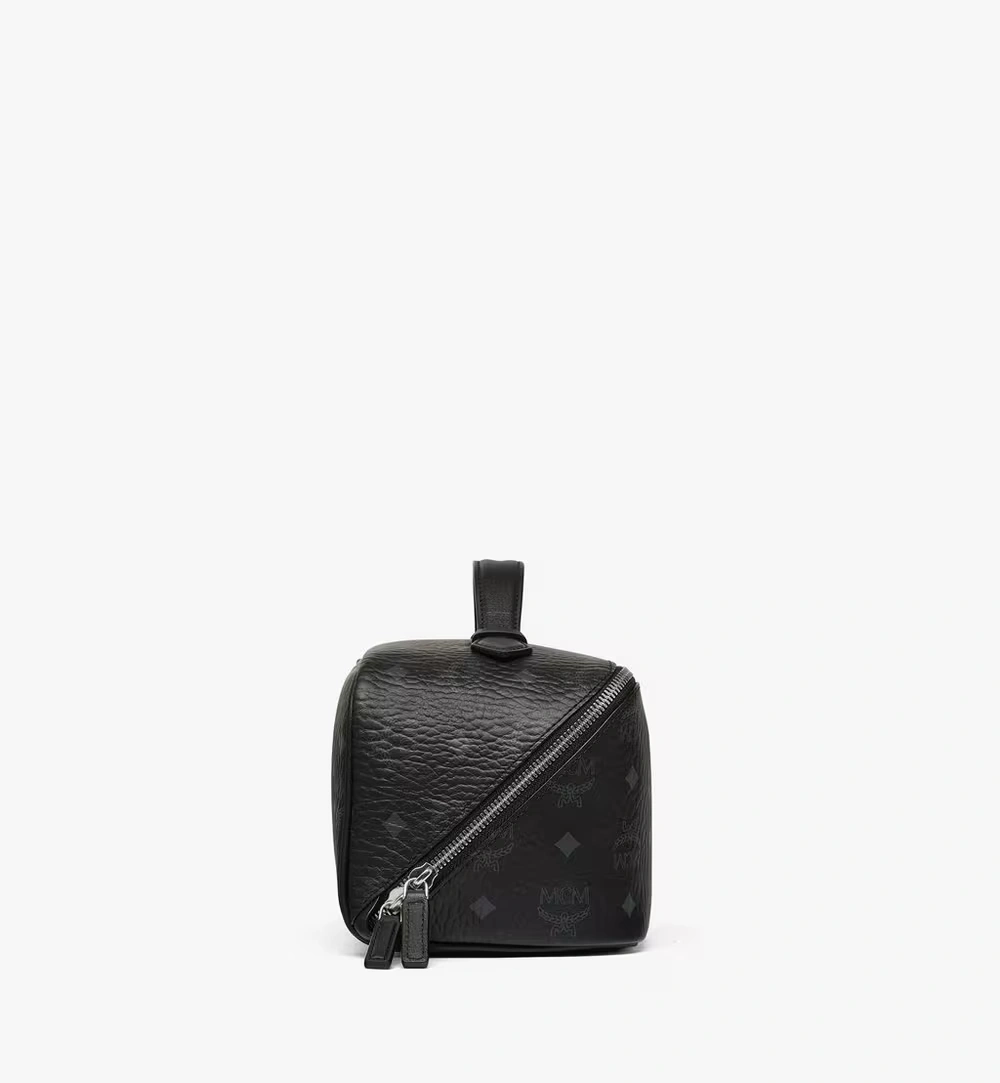 Medium Ottomar Toiletry Bag in Visetos Black