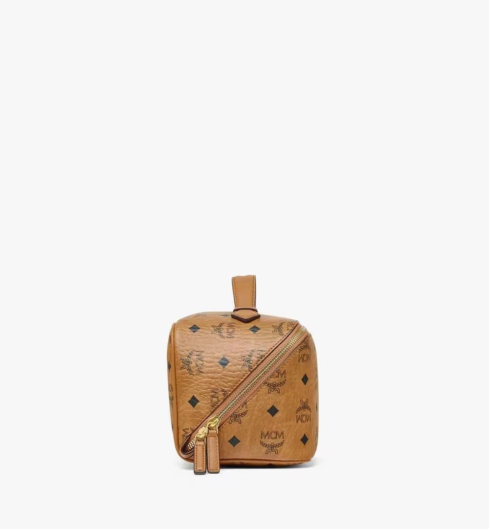 Medium Ottomar Toiletry Bag in Visetos Cognac