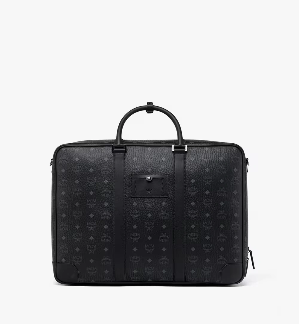 Large Ottomar Suitcase in Visetos Black