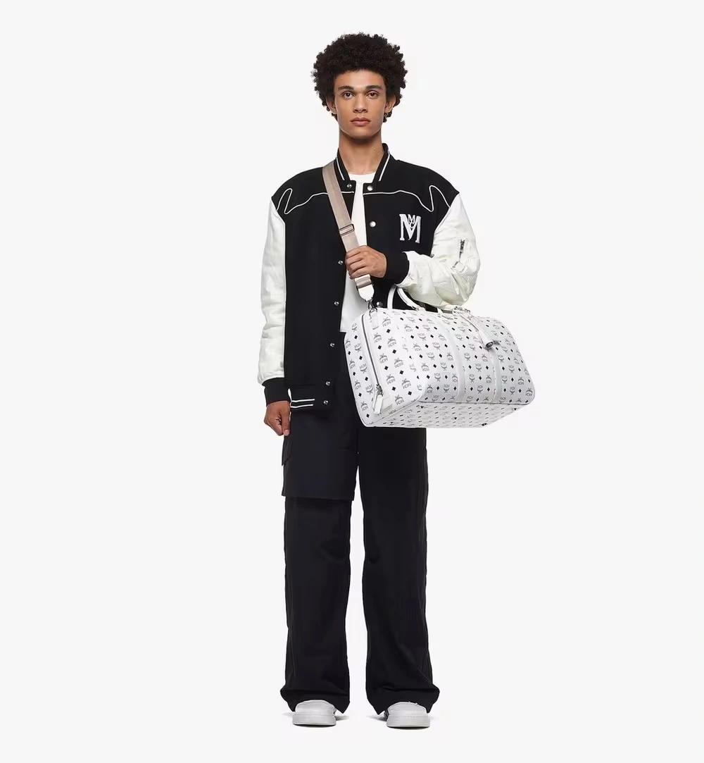 50.5cm / 19.9" Ottomar Weekender Bag in Visetos White