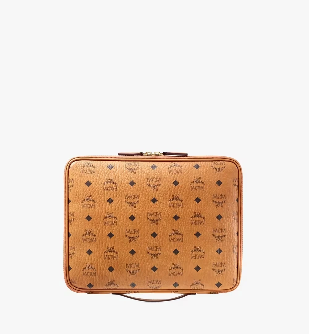 Medium 13" iPad Case in Visetos Original Cognac