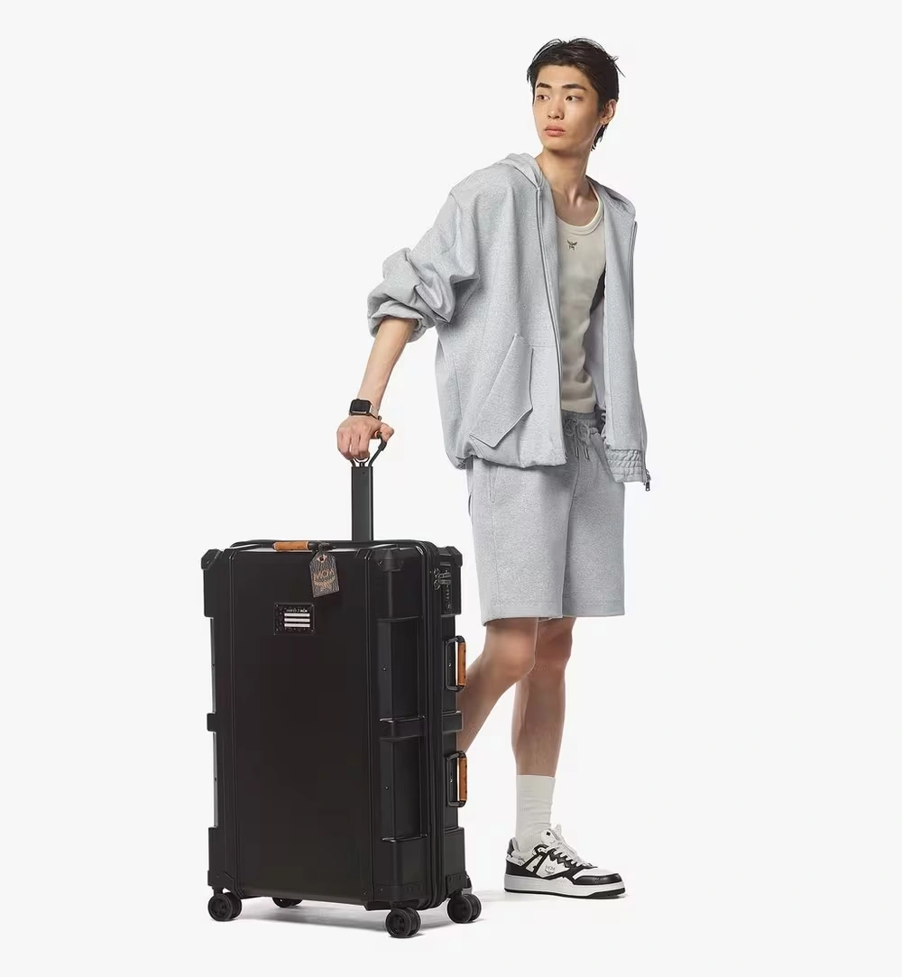 79.1cm / 31.1" MCM X HARPER COLLECTIVE Large Check-In Black