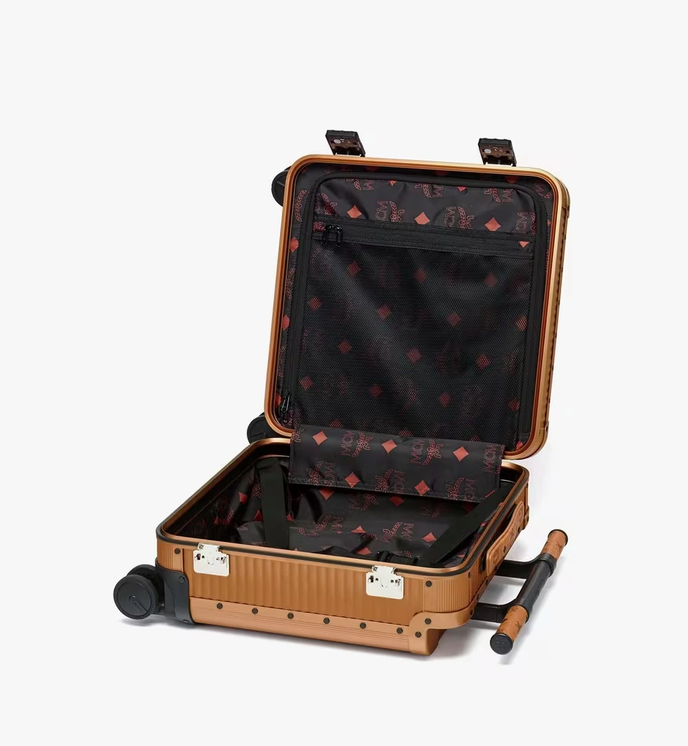 Small MCM X RAWROW Ottomar Cabin Trolley Gold 3 Small MCM X RAWROW Ottomar Cabin Trolley Gold