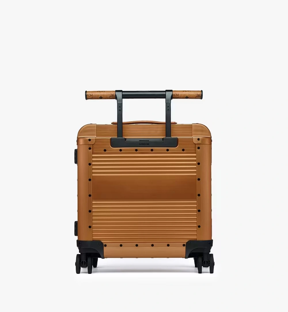 Small MCM X RAWROW Ottomar Cabin Trolley Gold 4 Small MCM X RAWROW Ottomar Cabin Trolley Gold
