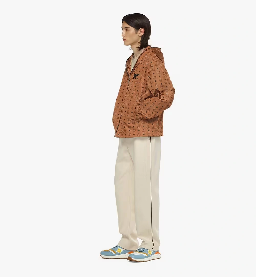 X-Small Monogram Print Windbreaker in ECONYL® Cognac 4 X-Small Monogram Print Windbreaker in ECONYL® Cognac