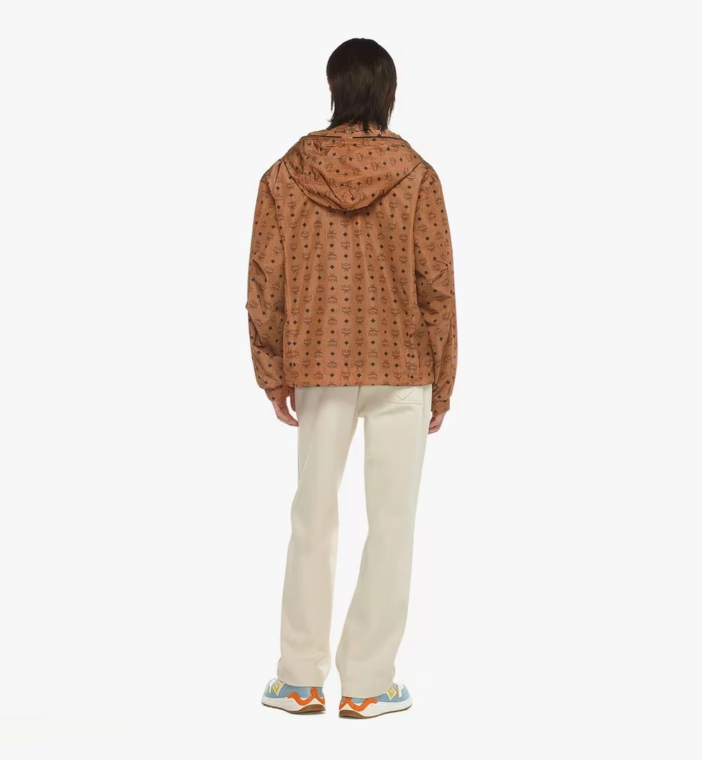 X-Small Monogram Print Windbreaker in ECONYL® Cognac 5 X-Small Monogram Print Windbreaker in ECONYL® Cognac