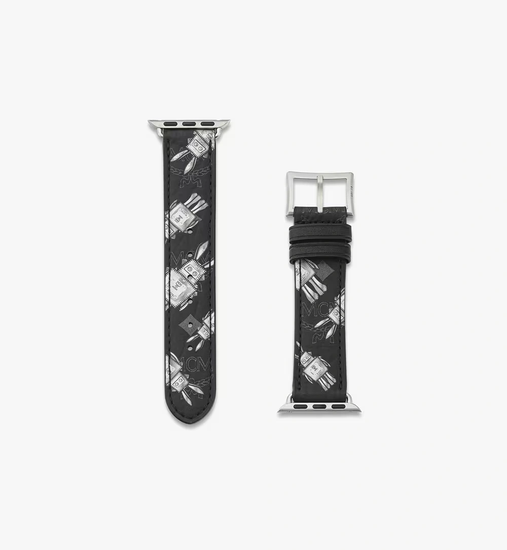 Fits 38mm / 40mm / 41mm Watch 38-41mm Apple Watch Band in Rabot Rabot Visetos Black