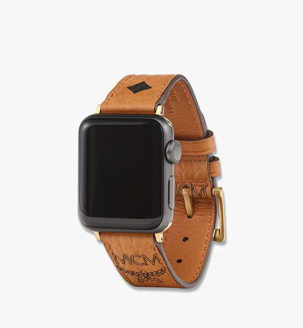 Fits 38mm / 40mm / 41mm Watch 38-41mm Apple Watch Band in Visetos Cognac