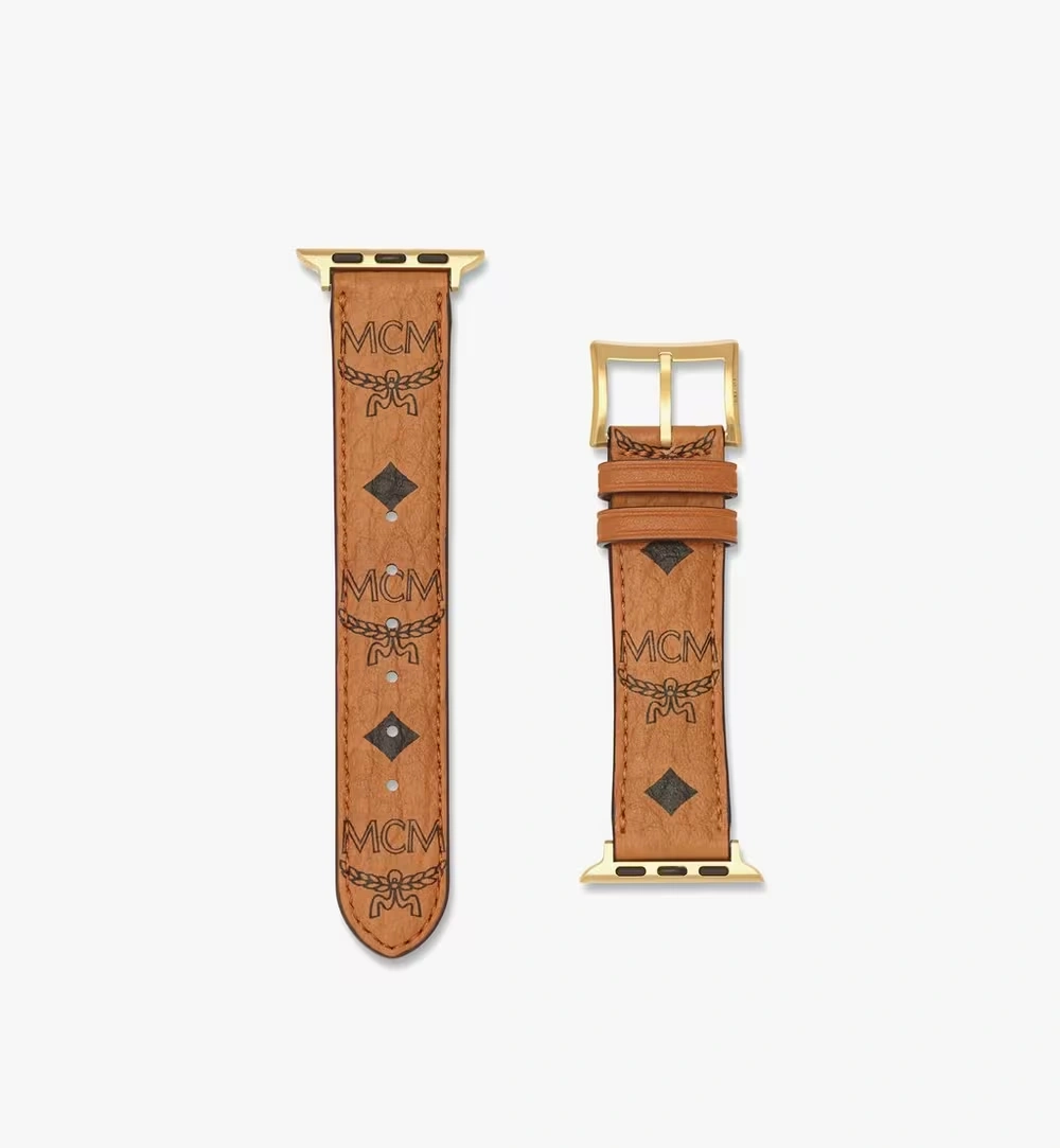 Fits 38mm / 40mm / 41mm Watch 38-41mm Apple Watch Band in Visetos Cognac