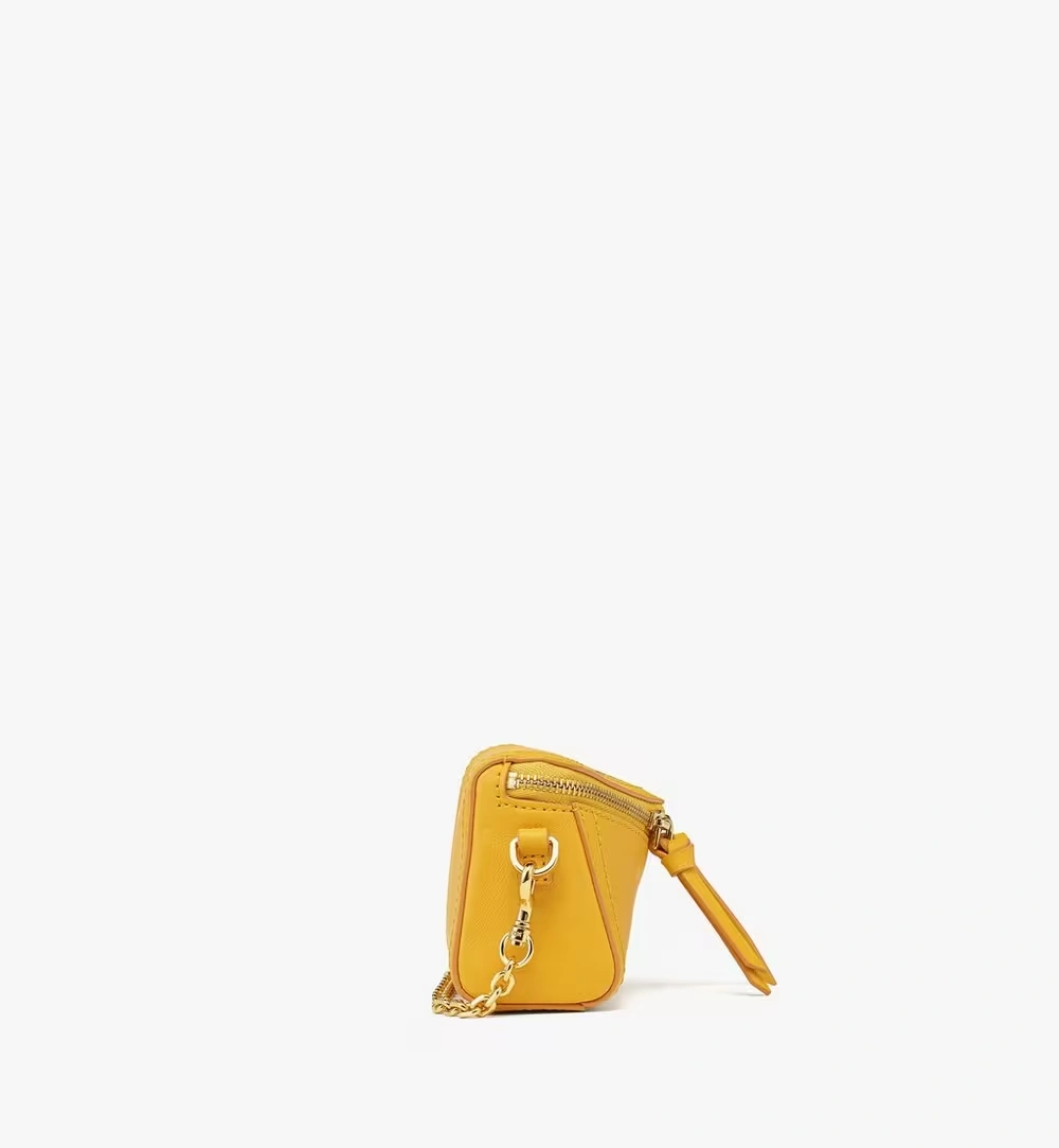 One Size Diamant 3D Charm in Spanish Calf Leather Gold