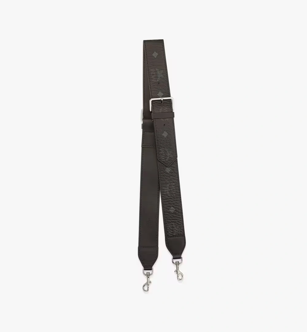 Adjustable Aren Buckle Shoulder Strap in Visetos Black