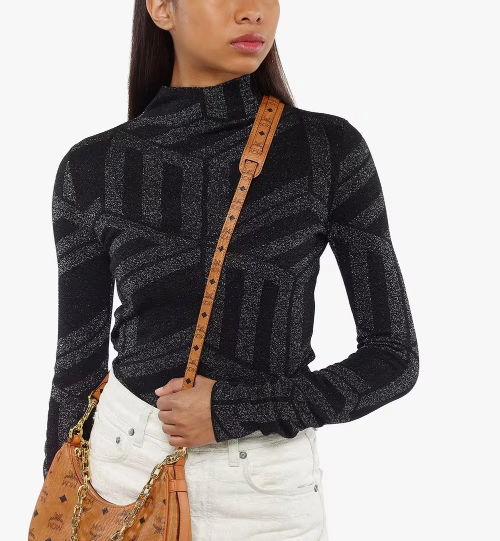 Adjustable Aren Buckle Strap in Visetos Cognac