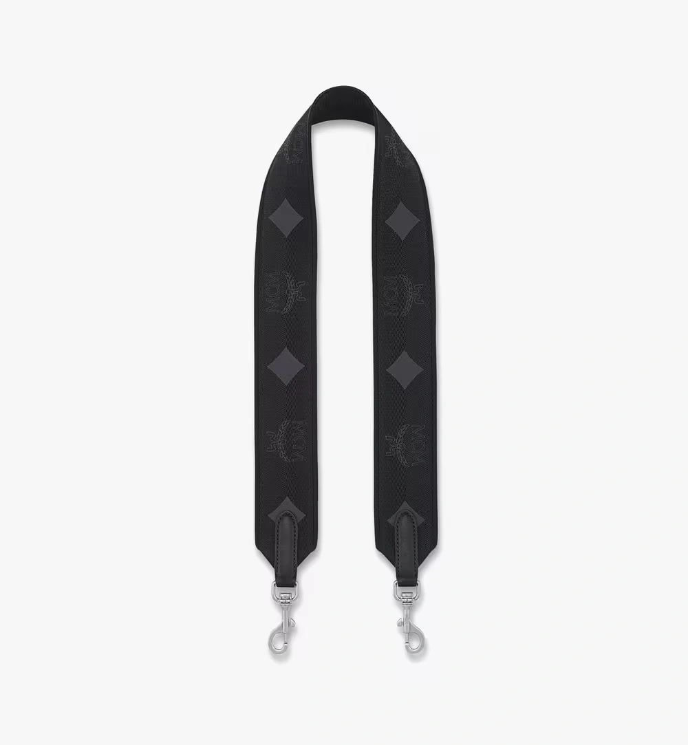 One Size Aren Shoulder Strap in Monogram Webbing Black