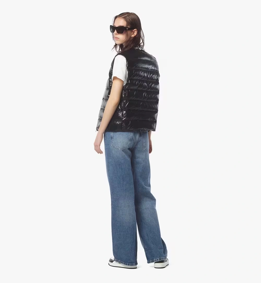Large Packable Down Vest in ECONYL® Black 6 Large Packable Down Vest in ECONYL® Black