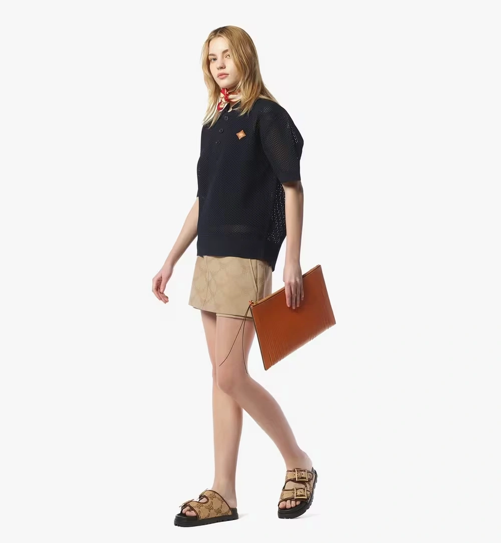 Medium Aren Crossbody in Nappa Leather Brown
