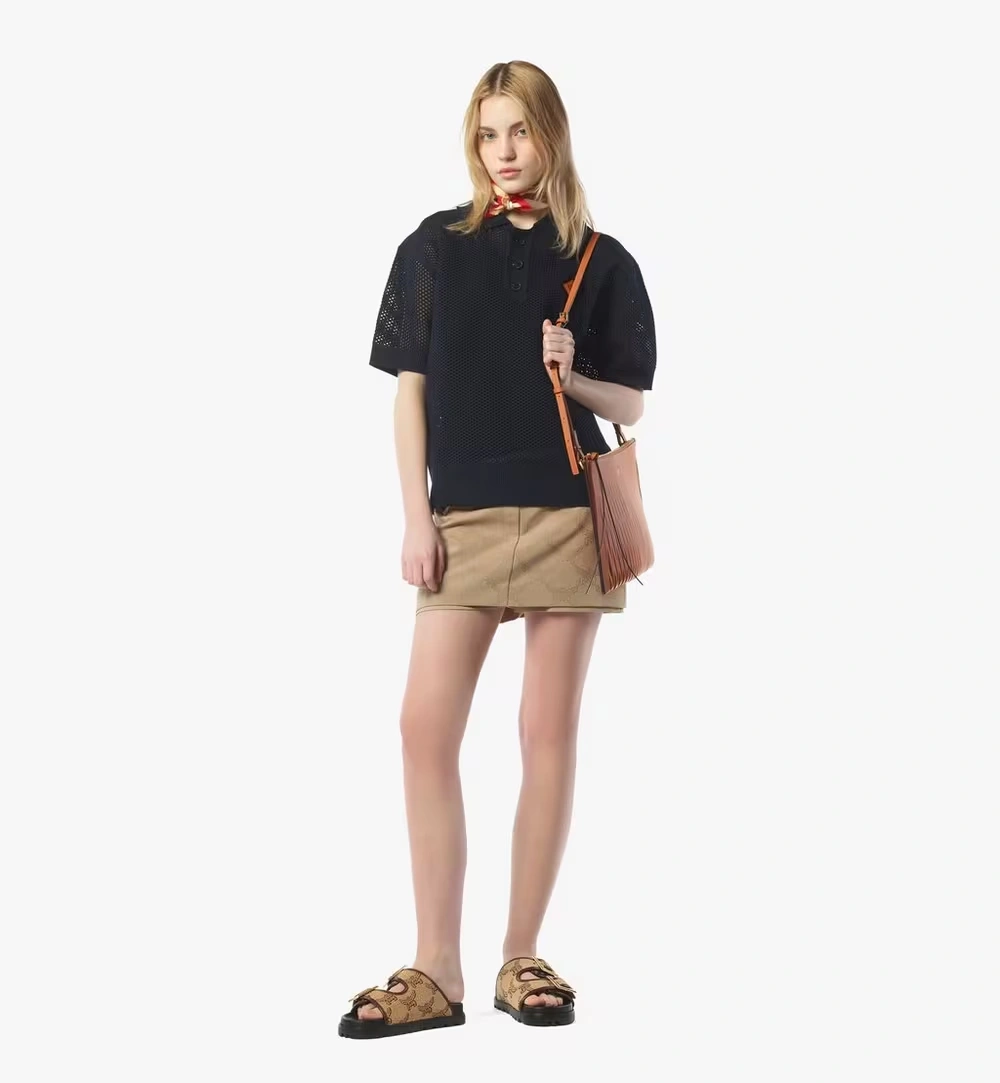 Medium Aren Crossbody in Nappa Leather Brown