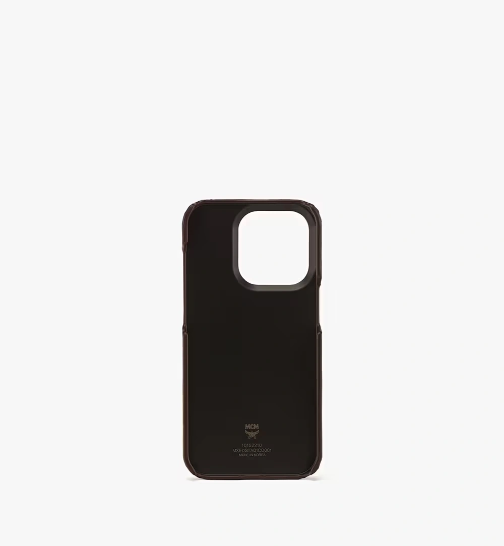 iPhone 14 Pro iPhone 14 Pro Case With Card Slot in Visetos Cognac