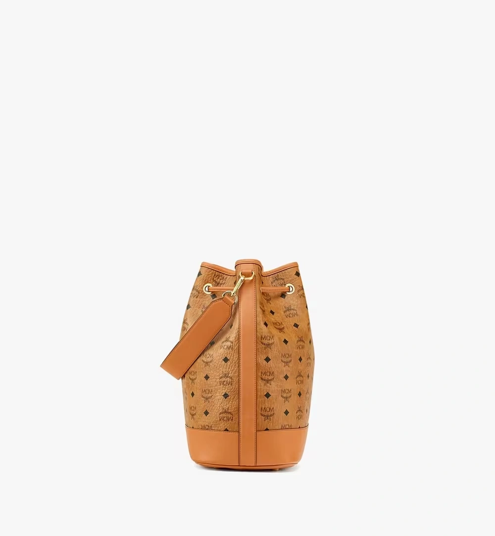 Large Dessau Drawstring Bag in Visetos Cognac
