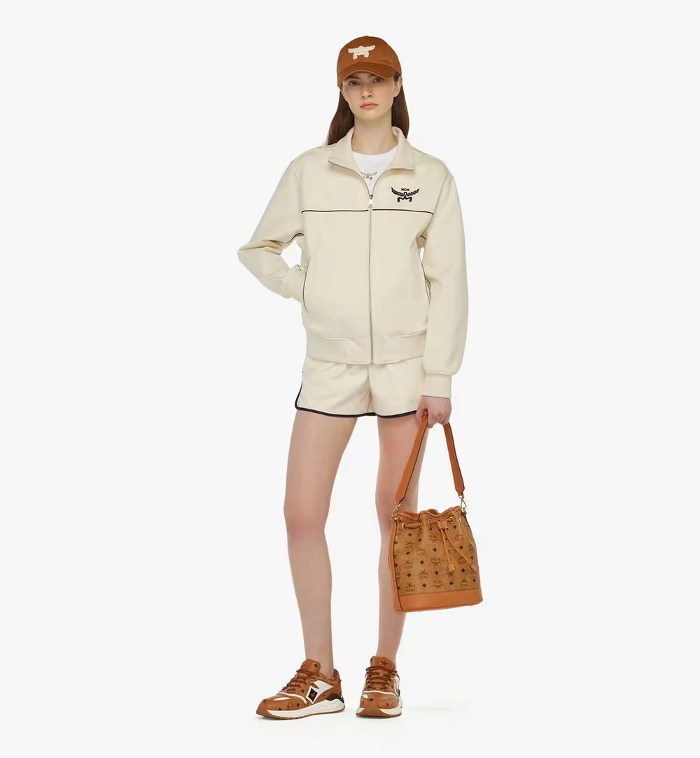 Medium Dessau Drawstring Bag in Visetos Cognac