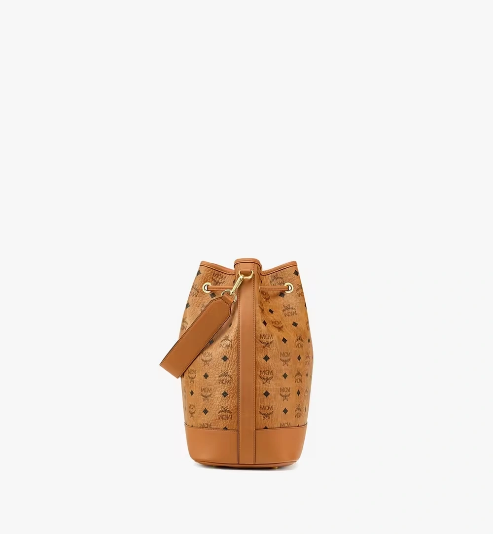 Large Dessau Drawstring Bag in Visetos Cognac