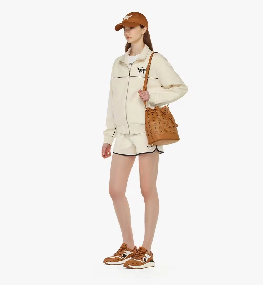 Medium Dessau Drawstring Bag in Visetos Cognac