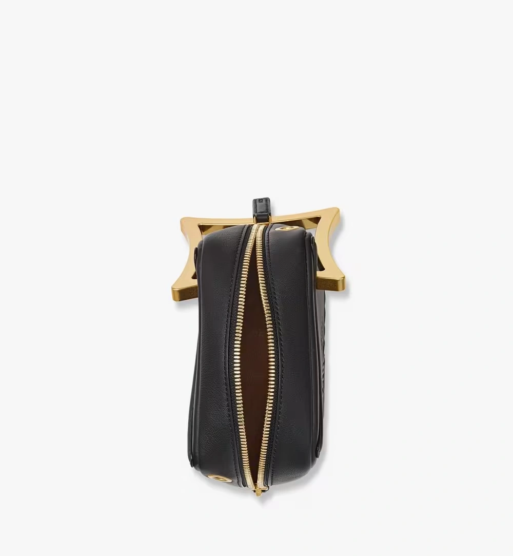 Mini Diamond Logo Crossbody in Calf Leather Black 3 Mini Diamond Logo Crossbody in Calf Leather Black