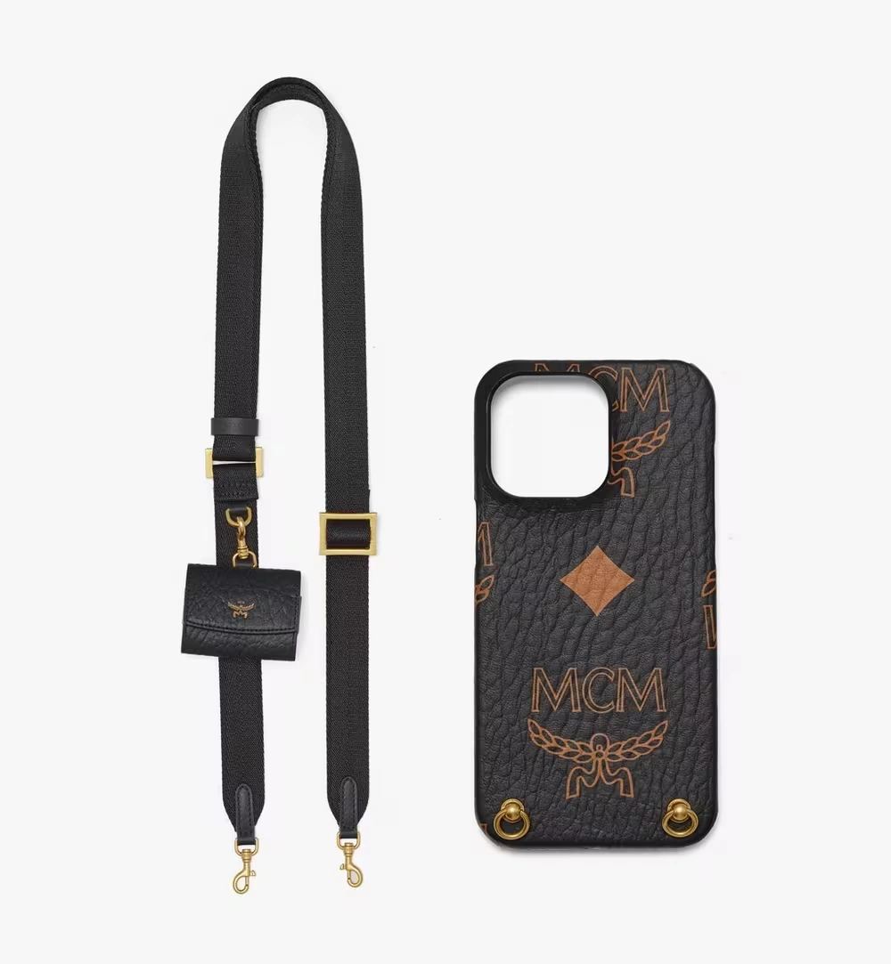One Size iPhone 15 Pro Max Case With AirPods Pro Charm in Maxi Visetos Black 3 One Size iPhone 15 Pro Max Case With AirPods Pro Charm in Maxi Visetos Black