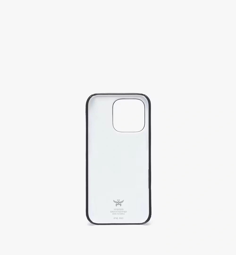 One Size iPhone 16 Pro Case in Visetos Blue