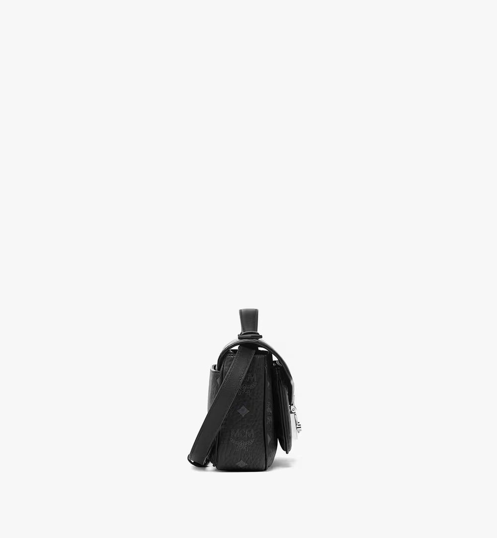 Medium Tracy Crossbody in Visetos Black