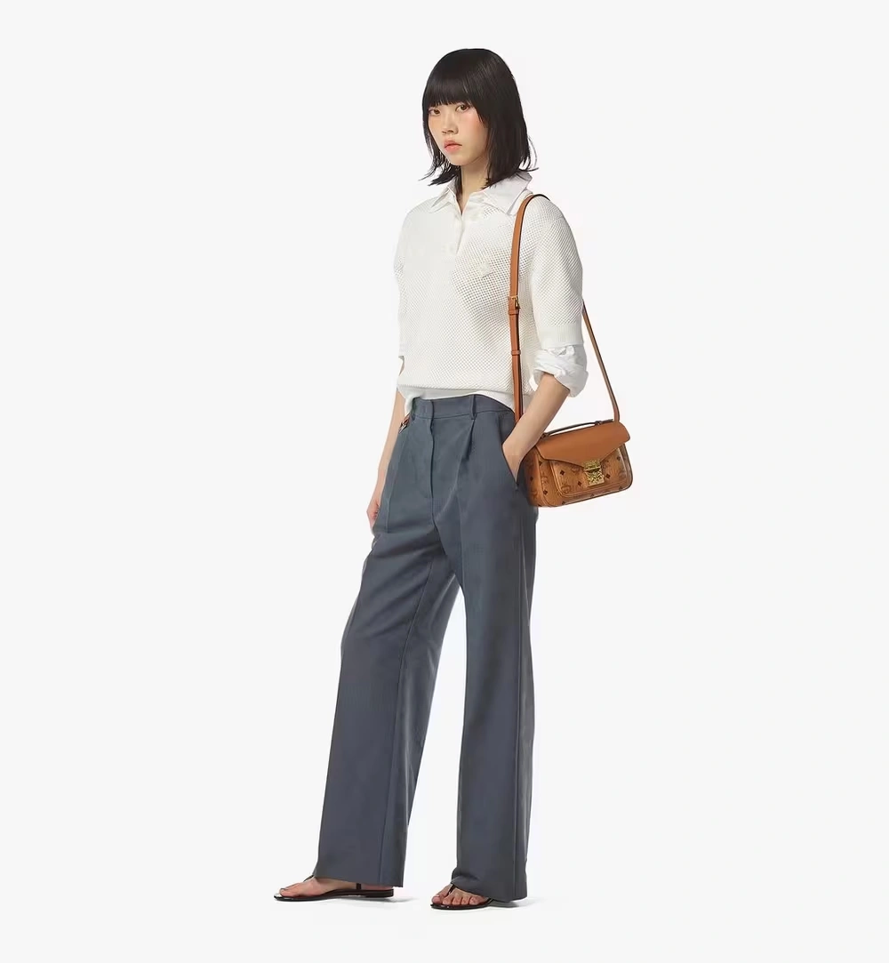 Medium Tracy Crossbody in Visetos Cognac