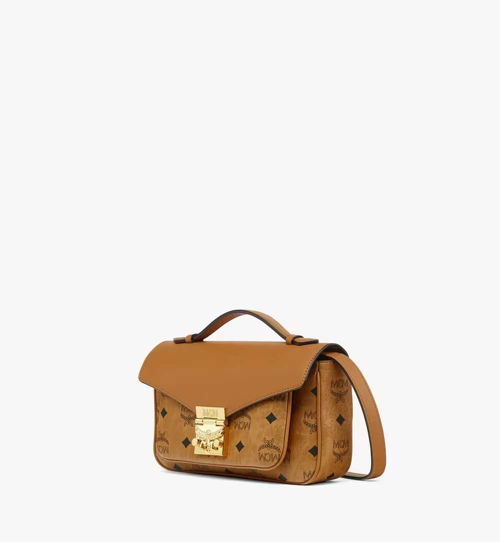 Medium Tracy Crossbody in Visetos Cognac