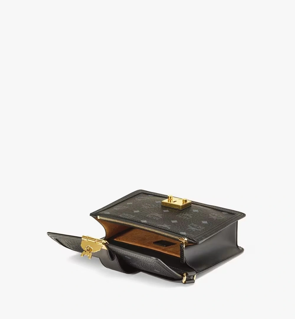 Small Tracy Shoulder Bag in Visetos Black