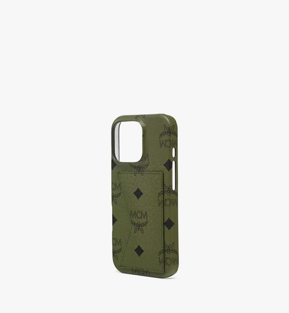 One Size iPhone 16 Pro Case in Visetos Green