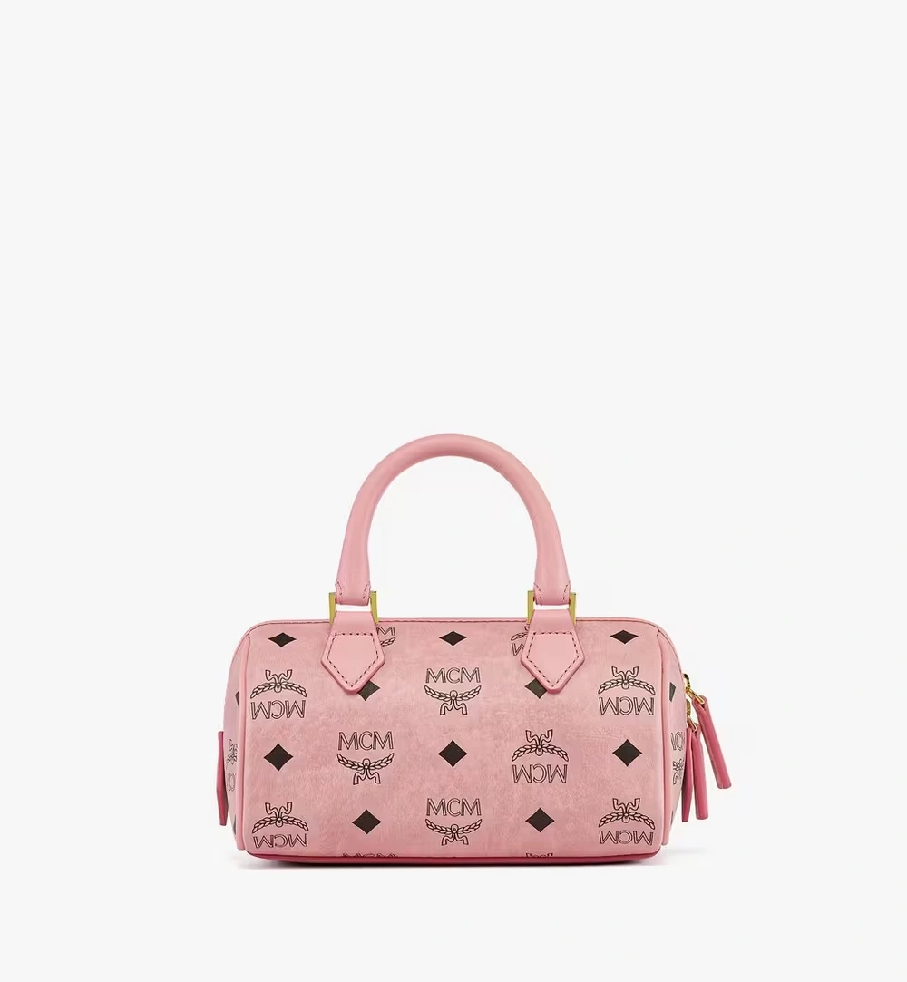 Mini Ella Boston Bag in Visetos Pink 4 Mini Ella Boston Bag in Visetos Pink